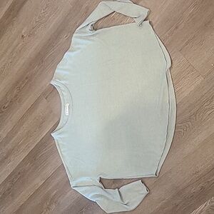 Lucky Brand Sage Green Long Sleeve fleece top